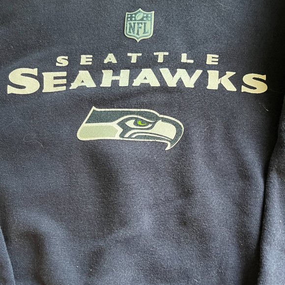 NFL Navy Unisex Size L Seattle Seahawks Hoodie - Picture 2 of 6